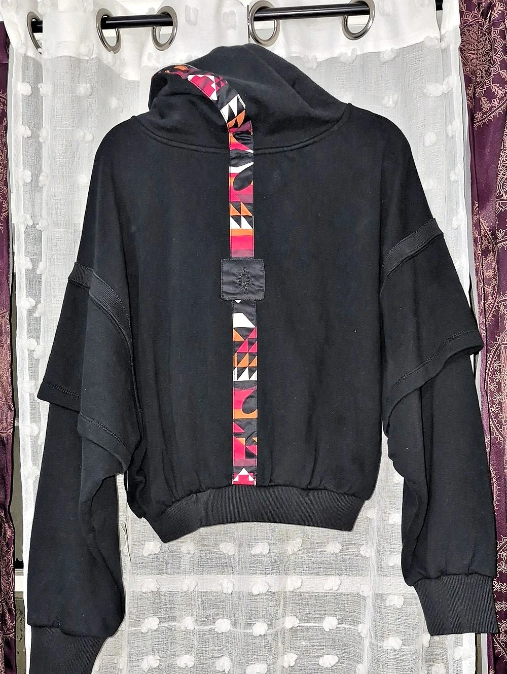 Free People Movement Black Hoodie NWT
